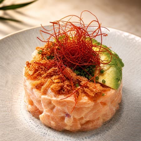 Tartar de salmón y aguacate